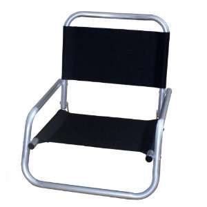 com CLOSEOUT PRICE Maui PEARL BLACK All Aluminum Folding Beach Chair 
