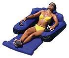 floating lounge chair pool party raft float fabric covered inflatable 