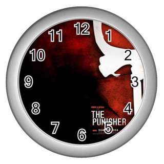 The Punisher Skull Mask Wall Clock Silver GIFT DECOR C  