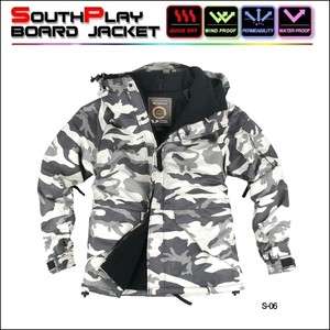   Pattern Water proof ski snowboard Hoody jacket S XXL Snow preventionA