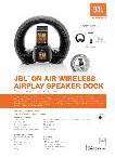 JBL ON AIR WIRELESS SPEAKER DOCKING SYSTEM * IPOD/IPHONE DOCK 