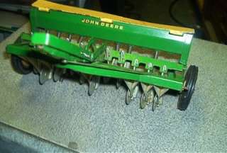 Vintage John Deere Tractor GRAIN DRILL Old Farm Toy  