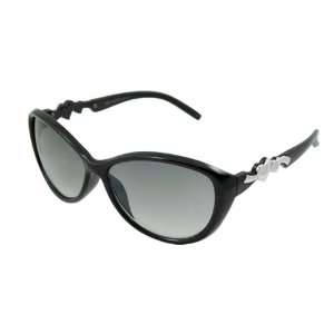   Style Arm Full Frame Rim Black Oval Lens Sunglasses