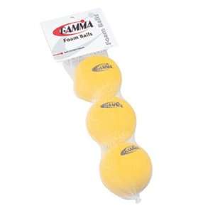 Gamma Foam Tennis Balls   3 Pack 
