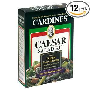 Cardini Caesar Salad Mix, 4 Ounce Boxes (Pack of 12)  