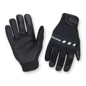   Mechanics Gloves Impact Glove,Gel Palm Pad,Blk,L,Pr