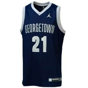  Nike Georgetown Hoyas #21 Youth Navy Blue Replica Basketball 