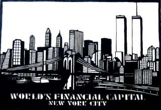 Home Decor Art Silhouette Papercut _ New York City _ M8  