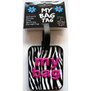 Zebra Stripe Luggage Tag My Bag® ID Tag Fashion Bag Accessory  