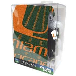   University of Miami Hurricanes Golf Towel Gift Pack