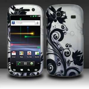 For Samsung Nexus S 4G i9020 (T Mobile/Sprint) Rubberized Black Vines 