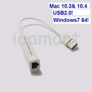 USB Ethernet RJ45 Network Lan Adapter for win 7 64 Mac  
