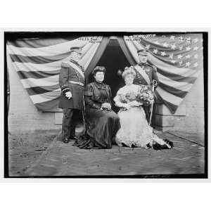 Generals F.D. Grant,L. Wood,Mrs. Grant,Mrs. Wood 