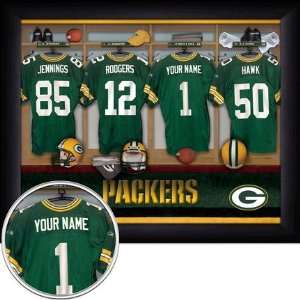 Green Bay Packers NFL Customized Locker Room 11 x 14 Photograph 
