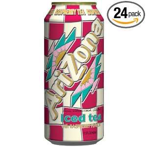 AriZona Iced Tea with Raspberry, 15.5 Ounce Cans (Pack of 24)  
