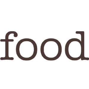  food Giant Word Wall Sticker