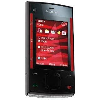 Nokia X3 Red Unlocked GSM Cell Phone Mobile Quad Band, GPRS/EDGE, WAP 