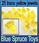 a184 LEGO Lot of Trans Neon Green Jewels x25 items in Blue Spruce Toys 