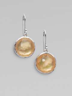 Ippolita   Mother of Pearl and Clear Quartz Sterling Silver Earrings 