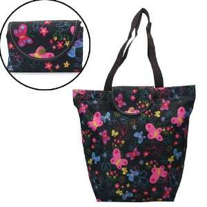 Butterflies Pattern Reusable Trendy Fashion shopping Tote Bag / Eco 