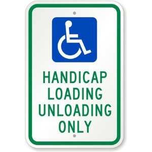  Handicap Loading Unloading Only (with Handicap Symbol 
