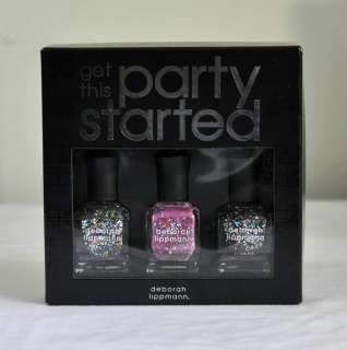 Deborah Lippmann Get This Party Started Nail Color Set New in Box 