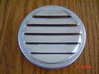 Small Round NEW ALUMINUM Louvered Vent Cover w Screen  