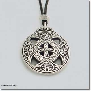 CELTIC Knot Work RUNIC LOVE Rune Necklace Solid Pendant  