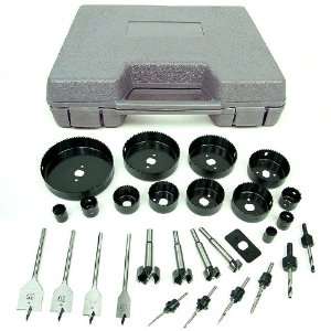   Trademark Tools Loaded 31 Piece Hole Saw and Drill Bit Kit Automotive