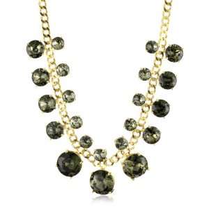  Kate Spade New York Crystal Cort Black Short Necklace 