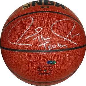  Paul Pierce Autographed Indoor/Outdoor Basketball with The 