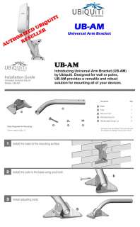 Ubiquiti Universal Antenna Mount UB AM  