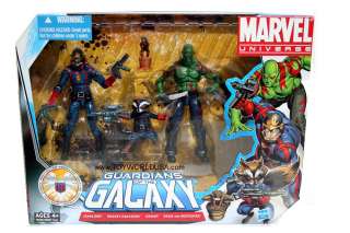 Marvel Universe Guardians of the Galaxy Starlord Rocket Raccoon Groot 