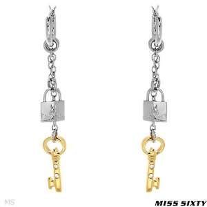 Miss Sixty Stylish Brand New Earrings With Genuine Crystals Made Of 