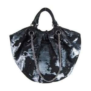  New Oryany Black Wendy Double Sequin Tote Handbag 