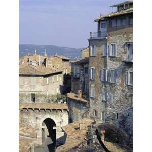  Mandorla Gate and Buildings of the Town, Perugia, Umbria 