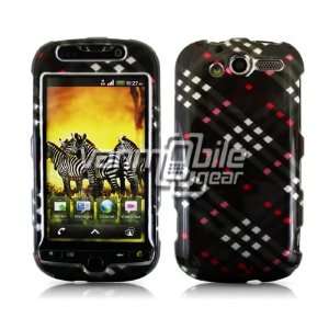  BLACK/RED/PINK CROSS PLAID DESIGN + LCD SCREEN PROTECTOR 