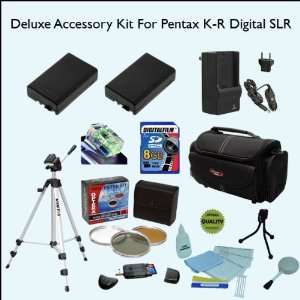  Deluxe Accessory Kit For Pentax K R Digital SLR Including 