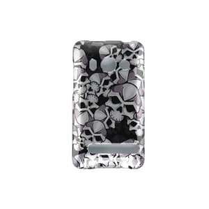  HTC Evo 4G Graphic Case   Black Skulls Cell Phones 