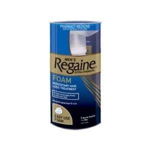 MENS REGAINE EXTRA STRENGTH HAIR LOSS FOAM 1 ONE MONTH SUPPLY  