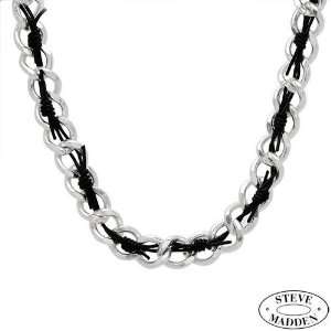 STEVE MADDEN Leather Ladies Necklace. Length 18.25 in. Total Item 