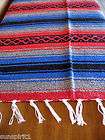 southwestern mexican true grit falsa blanket afghan serape onwt blue