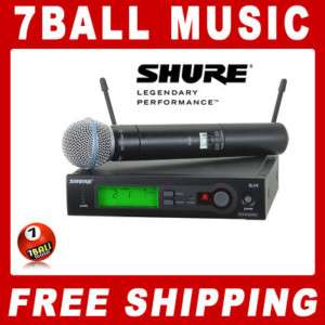 Shure SLX24/Beta58 Wireless Handheld Pro Vocal Mic Syst  