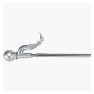   and Fit Curtain Rod 28 to 48 Inch Width with Ball in Satin Nickel