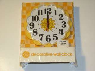 Vintage General Electric Harvest Wall Clock, Model No. 2197 006  