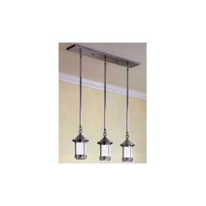 Arroyo Craftsman BICH 6 3 GW S Berkeley 3 Light Island Light in Slate 