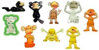12 MONKEY SEE MONKEY DO FIGURES 2 Inch Figurines Party Favors  