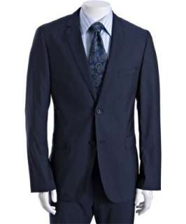 Hugo Boss  dark blue wool blend Eagle 2/Shade 1 2 button suit with 