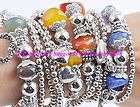 wholesale lots jewelry 8ps 3row CZ rhinestone elastic silver plated 