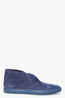 Common Projects Navy Chukka Suede Shoes for men  